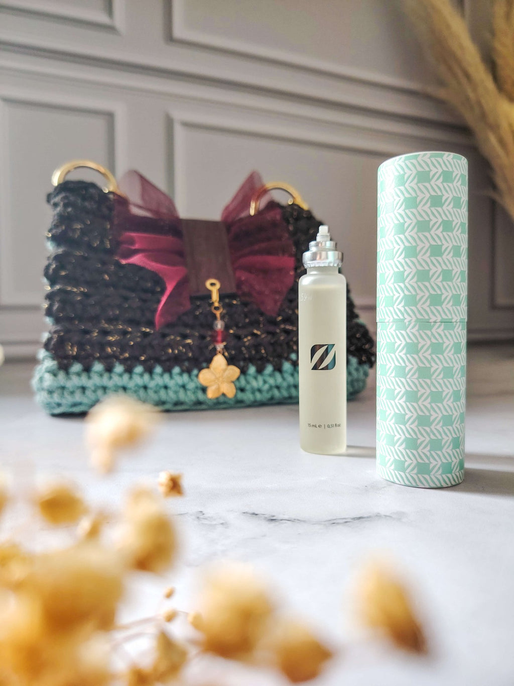 Kit Découverte Parfum - 4 recharges 15ml - Étui turquoise - Parfum femme - Irilena