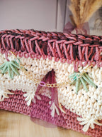 Sac de soirée, mariage au crochet, multicolore, pièce unique - Modèle Eostre - Sacs au crochet - Irilena